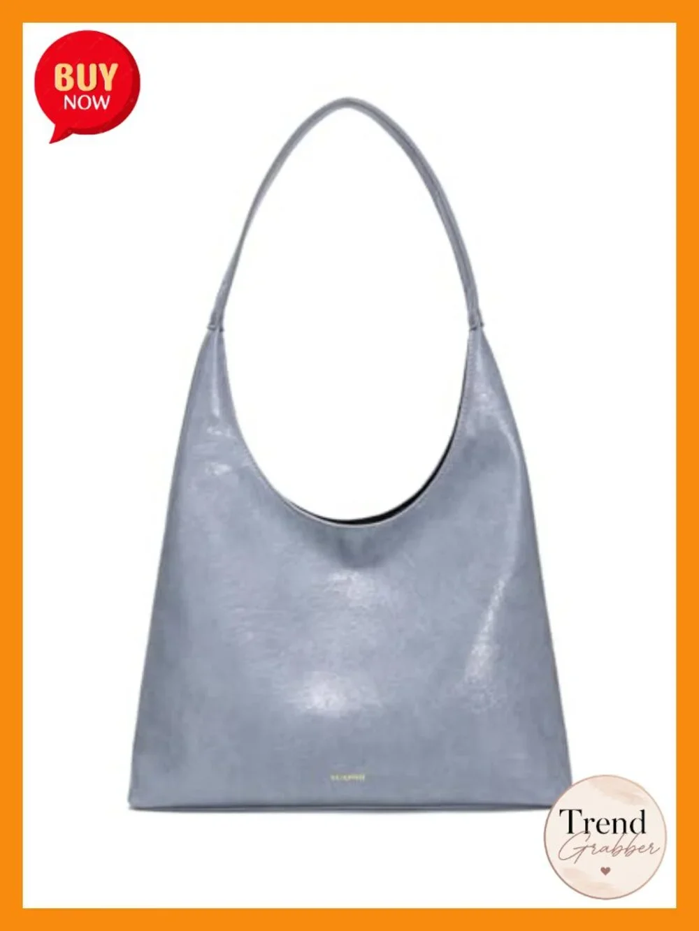 Faux Leather Slouchy Hobo Tote Bag Large Capacity Shoulder Handbag